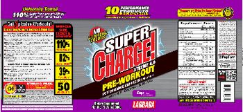 Labrada Nutrition Super Charge! Xtreme 4.0 Grape Flavor - supplement
