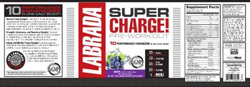Labrada Super Charge! Pre-Workout Grape - supplement