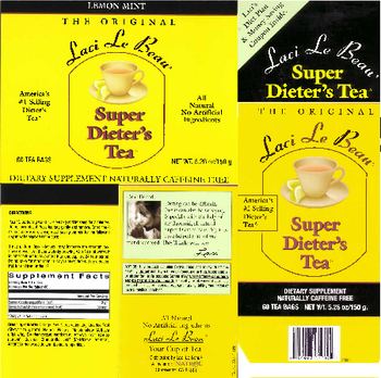 Laci Le Beau Super Dieter's Tea Lemon Mint - herbal supplement