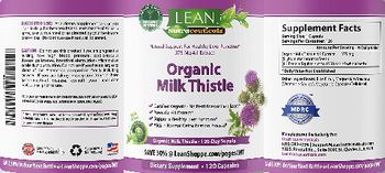 Lean Nutraceuticals Organic Milk Thistle - supplement