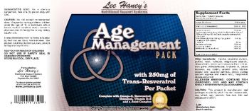 Lee Haney's Nutritional Support Systems Age Management Pack - supplement