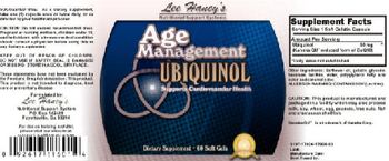 Lee Haney's Nutritional Support Systems Age Management Ubiquinol - 