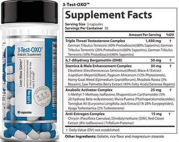 Legal Limit Labs 3-Test-OXO - anabolic supplement