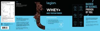 Legion Whey+ Dutch Chocolate - supplement