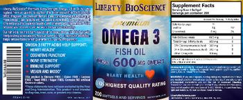 Liberty BioScience Premium Omega 3 Fish Oil - supplement
