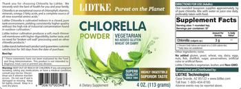 Lidtke Chlorella Powder - supplement