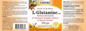Lidtke L-Glutamine - supplement