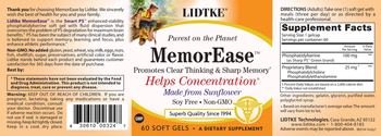 Lidtke MemorEase - supplement