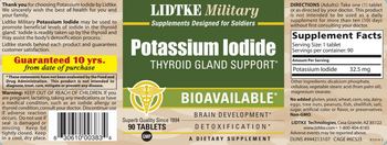 Lidtke Military Potassium Iodide - supplement