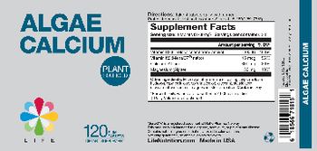 Life Nutrition Algae Calcium - supplement