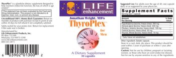 Life Enhancement ThyroPlex For Men - supplement