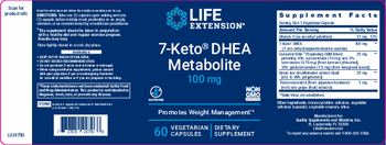 Life Extension 7-Keto DHEA Metabolite 100 mg - supplement