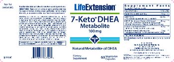 Life Extension 7-Keto DHEA Metabolite 100 mg - supplement