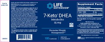 Life Extension 7-Keto DHEA Metabolite 25 mg - supplement