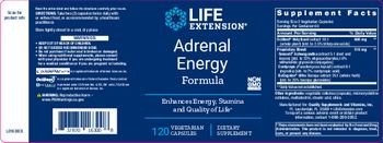 Life Extension Adrenal Energy Formula - supplement