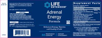 Life Extension Adrenal Energy Formula - supplement