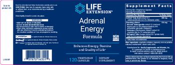 Life Extension Adrenal Energy Formula - supplement