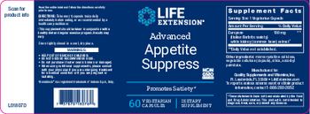 Life Extension Advanced Appetite Suppress - supplement