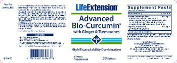 Life Extension Advanced Bio-Curcumin With Ginger & Turmerones - supplement