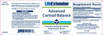 Life Extension Advanced Cortisol Balance - supplement