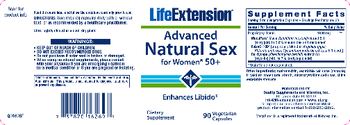 Life Extension Advanced Natural Sex for Women 50+ - supplement