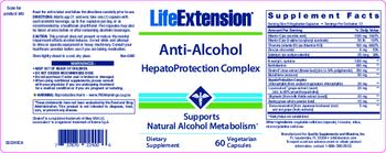 Life Extension Anti-Alcohol HepatoProtection Complex - supplement