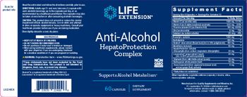 Life Extension Anti-Alcohol HepatoProtection Complex - supplement