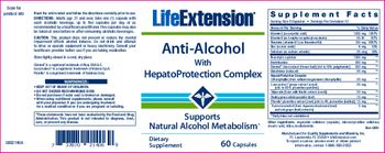Life Extension Anti-Alcohol With HepatoProtection Complex - supplement