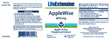 Life Extension AppleWise 600 mg - supplement