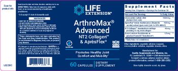 Life Extension ArthroMax Advanced NT2 Collagen & ApresFlex - supplement