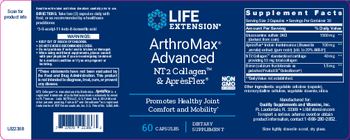 Life Extension ArthroMax Advanced - supplement
