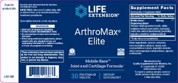 Life Extension ArthroMax Elite - supplement