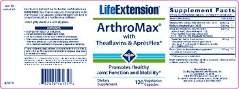 Life Extension ArthroMax With Theaflavins & Apr�sFlex - 