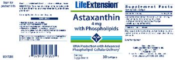 Life Extension Astaxanthin 4 mg With Phosphilipids - supplement