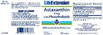 Life Extension Astaxanthin 4 mg With Phospholipids - supplement