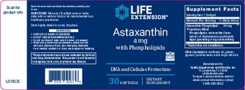 Life Extension Astaxanthin 4 mg With Phospholipids - supplement