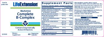 Life Extension BioActive Complete B-Complex - supplement