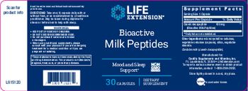 Life Extension Bioactive Milk Peptides - supplement