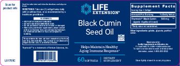 Life Extension Black Cumin Seed Oil - supplement