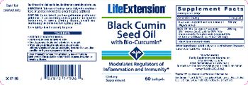 Life Extension Black Cumin Seed Oil with Bio-Curcumin - supplement