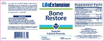 Life Extension Bone Restore - supplement