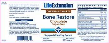 Life Extension Bone Restore Chocolate - supplement