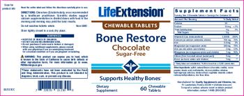 Life Extension Bone Restore Chocolate - supplement