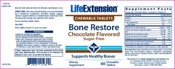 Life Extension Bone Restore Chocolate Flavored - supplement