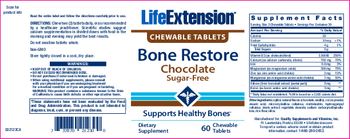 Life Extension Bone Restore Chocolate - supplement