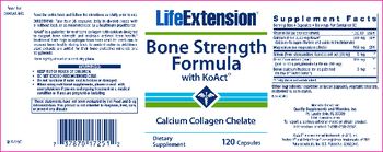 Life Extension Bone Strength Formula With KoAct - supplement