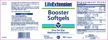 Life Extension Booster Softgels - supplement