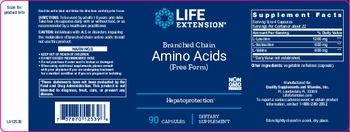 Life Extension Branched Chain Amino Acids (Free Form) - supplement