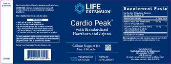 Life Extension Cardio Peak with Standardized Hawthorn and Arjuna - supplement