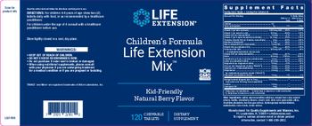 Life Extension Children's Formula Life Extension Mix Natural Berry Flavor - supplement